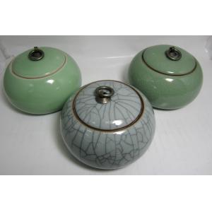 【掏寶天地】龍泉青瓷哥窑陶瓷倉茶,密封罐, 密封效果好S241