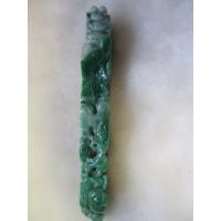 《掏寶天地》冰糯種滿綠-如意龍勾翡翠把件 P6